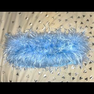 NWT FashionNova Feather bandeau top